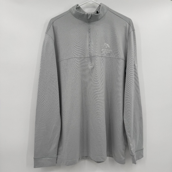 Columbia Golf 1/4 Quarter Zip Pullover Mens Large Gray Long Sleeve Performance - Picture 2 of 8